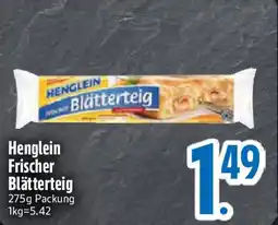 Edeka Henglein Frischer Blätterteig Angebot