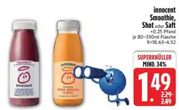 Edeka innocent Smoothie, Shot oder Saft Angebot