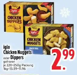 Edeka iglo Chicken Nuggets oder Dippers Angebot