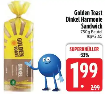 Edeka Golden Toast Dinkel Harmonie Sandwich Angebot