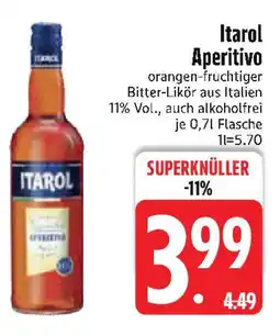 Edeka Itarol Aperitivo orangen-fruchtiger Bitter-Likör Angebot