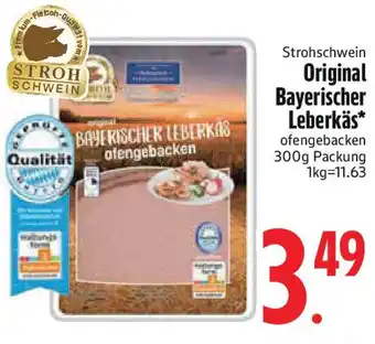 Edeka Strohschwein Original Bayerischer Leberkäs Angebot