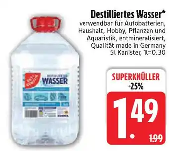 Edeka Destilliertes Wasser Angebot