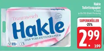 Edeka Hakle Toilettenpapier Angebot