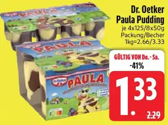 Edeka Dr. Oetker Paula Pudding Angebot