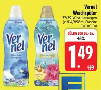 Edeka Vernel Weichspüler Angebot