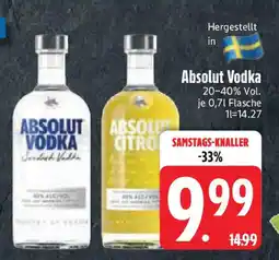 Edeka Absolut Vodka Angebot