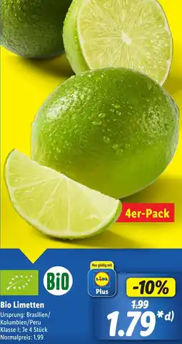 Lidl Bio Limetten Angebot