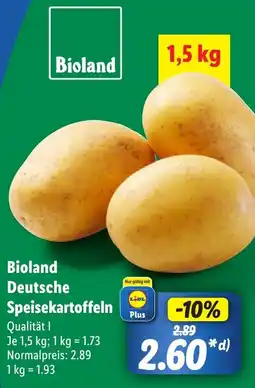 Lidl Bioland Deutsche Speisekartoffeln Angebot