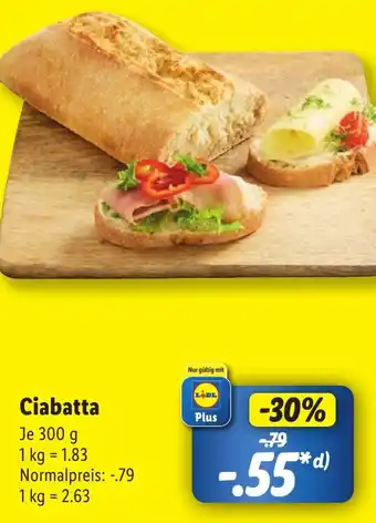 Lidl Ciabatta Angebot