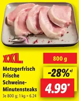 Lidl Metzgerfrisch Frische Schweine- Minutensteaks Angebot