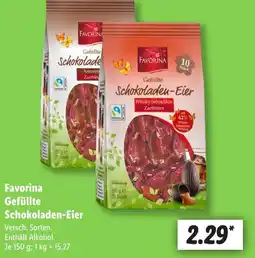 Lidl Favorina Gefüllte Schokoladen-Eier Angebot