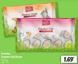 Lidl Favorina Fondant Eier/Hasen Angebot