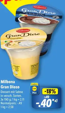 Lidl Milbona Gran Dioso Angebot