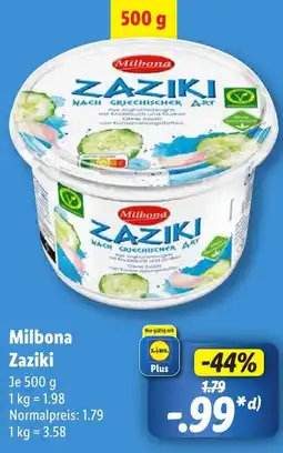 Lidl Milbona Zaziki Angebot