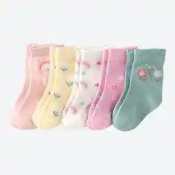 NKD Baby-Mädchen-Socken in buntem Design, 5er-Pack Angebot