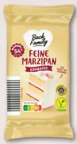 Aldi Nord Back Family Feine Marzipan-Rohmasse Angebot