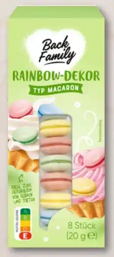 Aldi Nord Back Family Rainbow-Dekor Angebot