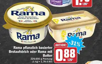 AEZ Rama pflanzlich basierter Brotaufstrich oder Rama mit Butter 225-500g Angebot