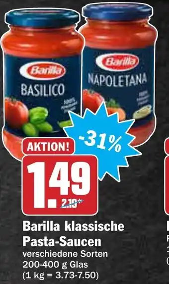 AEZ Barilla klassische Pasta Saucen 200-400g Glas Angebot