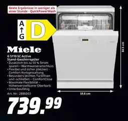 MediaMarkt Miele g 5110 sc active stand-geschirrspüler Angebot