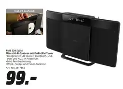 MediaMarkt Peaq pms 220 slim micro hi-fi-system mit dab+/fm tuner Angebot