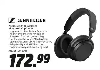 MediaMarkt Sennheiser accentum plus wireless bluetooth kopfhörer Angebot