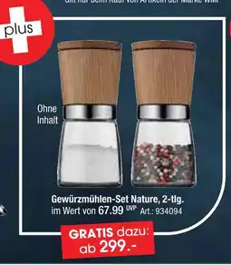 Zurbrüggen Gewürzmühlen-set nature, 2-tlg Angebot