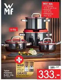 Zurbrüggen Wmf topfset fusiontec black, 4-tlg Angebot