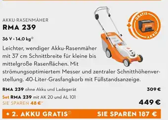 STIHL Stihl rma 239 akku-rasenmäher Angebot