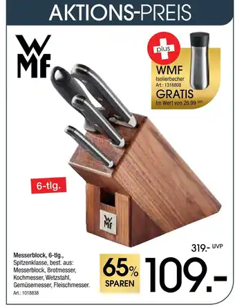 Zurbrüggen Wmf messerblock, 6-tlg Angebot