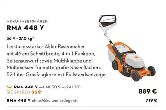 STIHL Stihl akku-rasenmäher rma 448 v Angebot