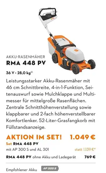 STIHL Stihl akku-rasenmäher Angebot