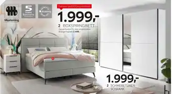 XXXLutz Nachtschrank, boxspringbett oder schwebetürenschrank 2-türig Angebot