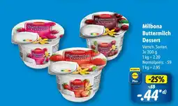 Lidl Milbona buttermilch dessert Angebot