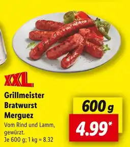 Lidl Xxxl grillmeister bratwurst merguez Angebot