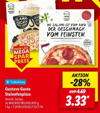 Lidl Gustavo gusto steinofenpizza Angebot