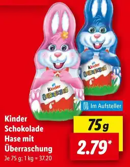 Lidl Kinder schokolade hase mit überraschung Angebot