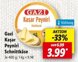 Lidl Gazi kaşar peyniri schnittkäse Angebot