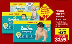 Lidl Pampers pampers baby-dry/premium protection Angebot