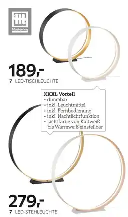 XXXLutz Musterring, led led-stehleuchte oder led-tischleuchte Angebot