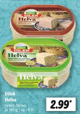 Lidl Dilek helva mit kakao oder helva mit pistazien Angebot