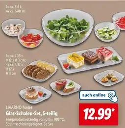 Lidl Livarno home glas-schalen-set, 5-teilig Angebot