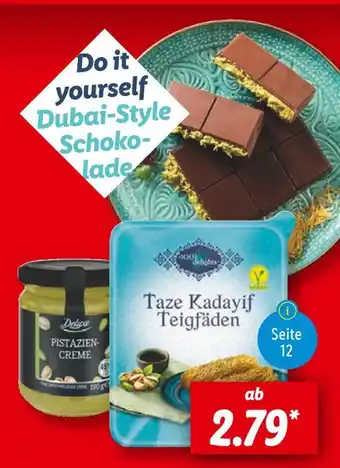 Lidl Deluxe do it yourself dubai-style schokolade Angebot