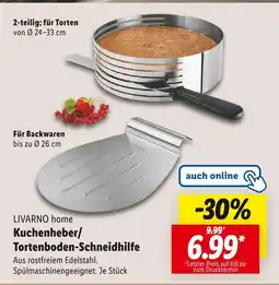 Lidl Livarno home kuchenheber/tortenboden-schneidhilfe Angebot