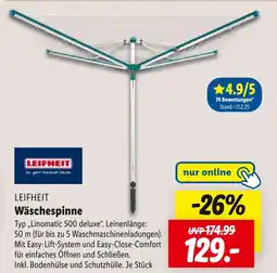 Lidl Leifheit wäschespinne Angebot