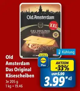 Lidl Old amsterdam das original käsescheiben Angebot