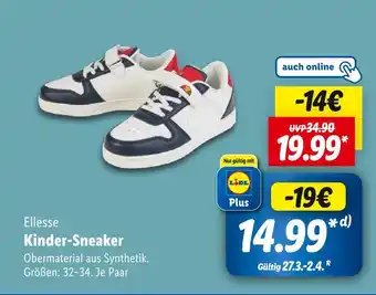 Lidl Ellesse kinder-sneaker Angebot