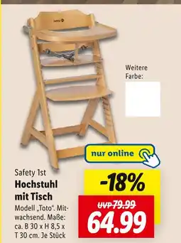 Lidl Safety 1st hochstuhl mit tisch Angebot