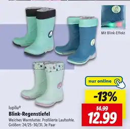 Lidl Lupilu blink-regenstiefel Angebot